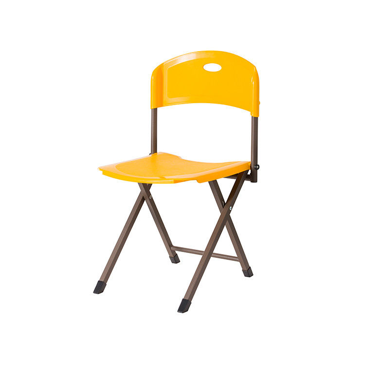 كراسي قابلة للطي البلاستيكية الصفراء للماء كرسي التخييم قابلة للطي pp حقن